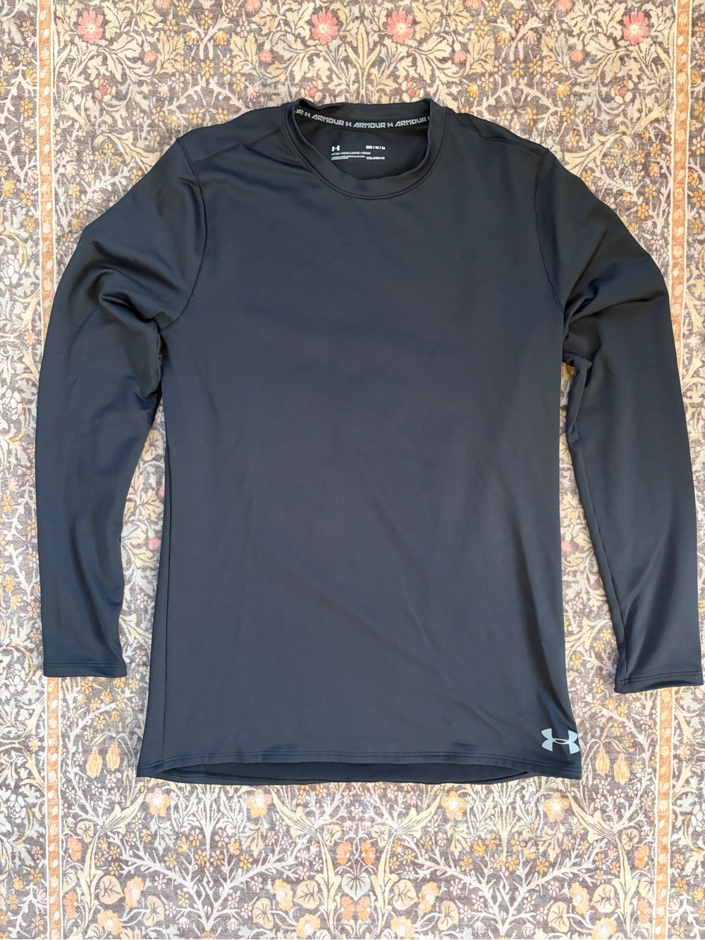 Under Armour Coldgear thermal fitted long sleeve Crew shirt men’s black Medium